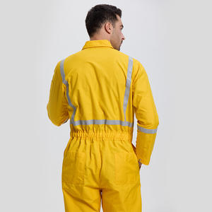 Combinaison de travail ignifuge Xk2 8205 en coton antistatique pour l'exploitation minière, vêtements de sécurité avec bandes réfléchissantes - Product Image 2