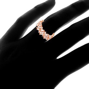 Anello con Zirconi Incastonati per Donne, Elegante Gioiello di Lusso per Uso Quotidiano e Feste, Idea Regalo - Product Image 3
