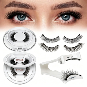 Kit <span class=keywords><strong>de</strong></span> <span class=keywords><strong>faux</strong></span> <span class=keywords><strong>cils</strong></span> magnétiques avec applicateur, <span class=keywords><strong>cils</strong></span> 3D naturels réutilisables sans colle, style B C E, certifié CE ISO, OEM ODM - Product Image 2