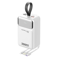 KONFULON 2024 Outdoor Power Bank 30000mAh Innovatives Smartphone-Ladegerät mit QC22.5 W PD20W Schnell ladekabel