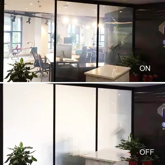 PDLC Film Smart Glass Switchable Privacy Window for Home Office Hotel Apartment Car & Industrial Use-Energy Saving Decoration