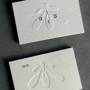 Tùy chỉnh 400 gam thẻ-hai mặt in màu với thiết kế dập nổi Chất lượng cao letterpress thẻ cho thẻ kinh doanh - Product Image 4