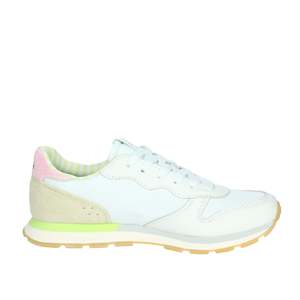 Zapatillas Deportivas para Niña Sun68 Z35415T Blancas y Rosas de Lona, Modelo Moderno - Product Image 4