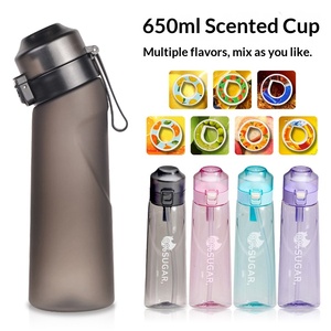 Botella de Agua Personalizada de 650 ml, Libre de BPA, de Plástico Tritan, con Aroma a Fruta, con Pajita y Tapa, Ecológica - Product Image 2