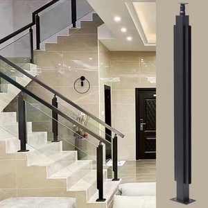 Base Plana de Aluminio con Recubrimiento en Polvo Negro Satinado de Alta Calidad para Apartamentos Modernos BSL <span class=keywords><strong>JYD</strong></span>, Compatible con Ejes Cuadrados de 1/2'' (QB-162) - Product Image 2