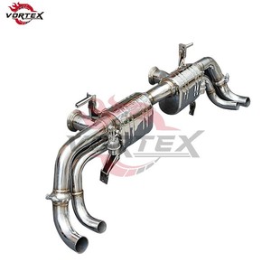 Échappement Catback Vortex Valvetronic - Acier inoxydable haute performance poli miroir 1,5 mm d'épaisseur pour AUDI R8 V10 5,2 L 2018-2023 - Product Image 2