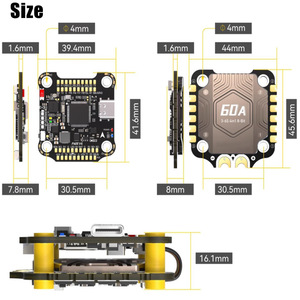 Contrôleur de vol F405 V4 55A 60A 30.5x30.5mm avec contrôle par application Bluetooth pour drones de course LiPo 3-6S - Product Image 4
