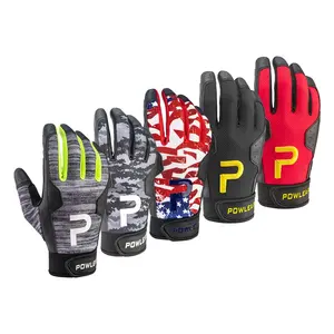 Customized Logo Lightweight Breathable Great Grip Non-slip Baseball Batting Gloves Professional Outdoor Sports Gloves Factory