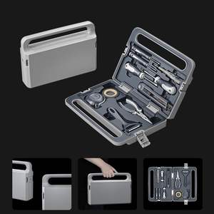 MYJ <span class=keywords><strong>Outil</strong></span> de réparation domestique quotidien Combinaison d'outils matériels Ensemble d'électricien Charpentier Boîte à outils matérielle montée sur véhicule Boîte à outils portable - Product Image 2