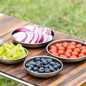 Plaque en titane pur écologique de qualité supérieure, gris argent sablé, ultralégère, portable, pour le camping et la maison, Keith 350 ml, personnalisable - Product Image 1