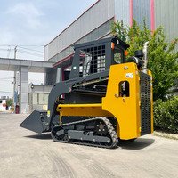 Certifié CE Mini roue Skid Steer Loader Cabine équipée Machines de construction agricole Livraison gratuite! Noyau de roulement de chargeur avant