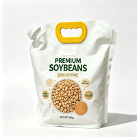 Bolsa Doypack Personalizada de Alta Resistencia y Gran Tamaño con Asa de Transporte para Arroz, Granos y Harina, Bolsas de Mylar