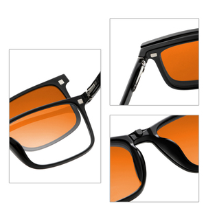 2025 Wholesale Custom Logo <strong>Newest</strong> Fashion Round Frame Clip Eyeglasses Women Men Anti Blue Light Blocking <strong>Reading</strong> <strong>Glasses</strong> - Product Image 4