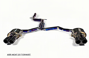 Tuyau d'échappement de haute qualité pour <span class=keywords><strong>Audi</strong></span> <span class=keywords><strong>A6</strong></span>/A7 2.0T, système d'échappement en titane, modification du son de la voiture sport - Product Image 3
