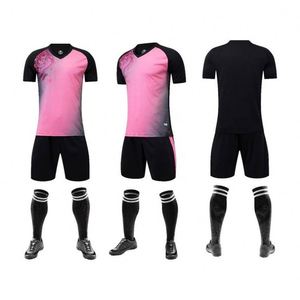 Camiseta de Fútbol Transpirable de Secado Rápido de Talla Grande de Alta Calidad a Precio de Fábrica, 100% Poliéster, Kits Completos en Naranja y Blanco para Club - Product Image 4