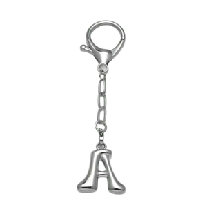 Colgante de Letra Inicial de Burbuja en Forma de Globo de Aleación Dorada, Llavero Portamonedas, Adorno de Moda para Bolsos - Product Image 1