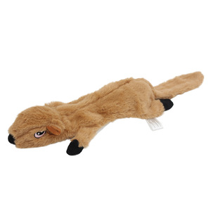Juguete Interactivo para Perros con Sonido, sin Relleno, con Diseño de Zorro/Lobo/ Ardilla, Material Textil con Estampado Animal, para Uso en Interiores - Product Image 3