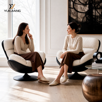 Fauteuil design pivotant, fauteuil de relaxation, luxe léger, moderne, ergonomique, salon, bureau à domicile, hôtel, lecture