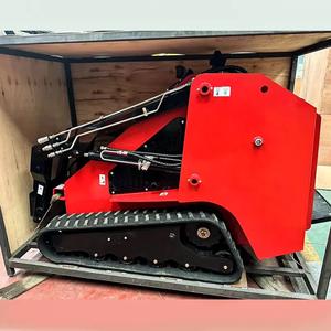 Gratis pengiriman hidrolik selip Steer Loader roda Mini/Crawler Loader digunakan kecil elektrik Skid Steer Loader Dingo - Product Image 6