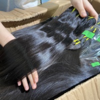 Cheveux humains vietnamiens bruts non traités, lisses comme des baguettes, provenant d'un seul donneur, cuticules alignées, fournisseur en gros