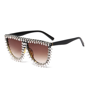 Jamie 5693B Sunglasses Black Frame Rhinestone Decor UV400 Women's Fashion Sunshades - Product Image 3