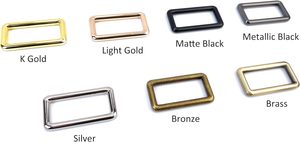 Pcs Metal Rectangle Rings Heavy Duty Zinc Alloy Rectangular Buckle Loops For Bag <b>Strap</b> Belt <b>Webbing</b> - Product Image 3