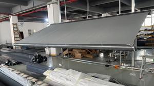 Auvent rétractable motorisé avec lumières LED Pare-soleil étanche pour patio jardin café extérieur maison d'affaires - Product Image 2