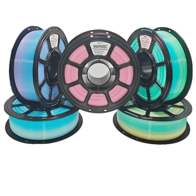 3D Printing Filament PETG Translucent Gradient Rainbow 1.75mm Compatible Bambu Lab Printer AMS Universal 1KG Model