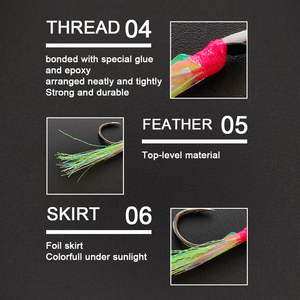 Xuhang Mag JCS-GTL phát sáng chậm sân jigging cho móc đơn cho nước ngọt thu hút cá mập cá da trơn cá Pike - Product Image 5