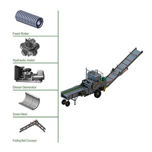 NEW TYPE 1-2t/h MOBILE WOOD CHIPPER YMPJ40C High Quality Mobile Diesel Wood Chipper With More Capacity - Product Image 3