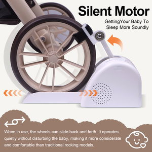 Electric Baby Rocker Fit Stroller Pram Rechargeable White Noise Automatic Gentle Stroller Rocker 3speed OEM Baby Stroller Rocker - Product Image 5