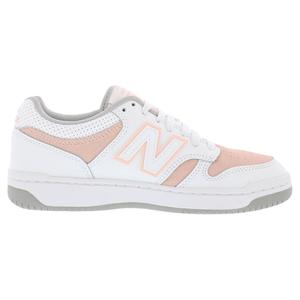 Zapatos New Balance 480 de Cuero para Niña, Color Blanco y Rosa, Estilo Deportivo - Product Image 2