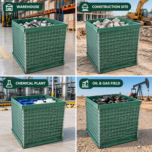 Cage gabion <span class=keywords><strong>pour</strong></span> mur de soutènement, grillage soudé en fil de <span class=keywords><strong>fer</strong></span> galvanisé, découpé sur mesure <span class=keywords><strong>pour</strong></span> usage de construction, commande personnalisée, soudure ferme, emballage sécurisé - Product Image 6