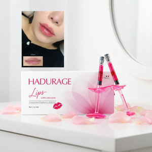 Hadurage 2x1ml Red Lip Filler <span class=keywords><strong>Injection</strong></span> - Formule professionnelle à l'<span class=keywords><strong>acide</strong></span> <span class=keywords><strong>hyaluronique</strong></span> pour des lèvres pulpeuses et brillantes de couleur rouge - Product Image 1