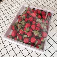 Transparant Venster Voedsel Fruit Apple Cherry Grazen Verpakking Kartonnen Aardbei Doos Met Doorzichtige Deksel