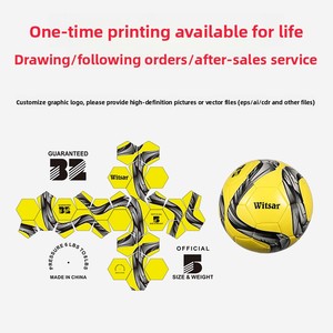 Balones de fútbol de tamaño 5 duraderos con agarre mejorado, ideales para la práctica en equipo, entrenamiento juvenil y clases de educación física. - Product Image 3