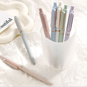 Stylo Gel Bille Morandi à Logo Personnalisé, Recharges Métalliques 0.5mm, Stylo Publicitaire Signature en Plastique Noir, Papeterie sur Mesure - Product Image 3