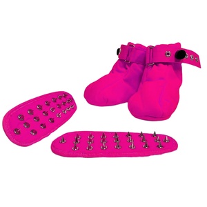 Chaussure de retenue en coton pour adulte avec semelles à rivets, système de verrouillage magnétique pour BDSM et <span class=keywords><strong>ABDL</strong></span>, avec 2 verrous magnétiques en plastique et 1 clé - Product Image 2
