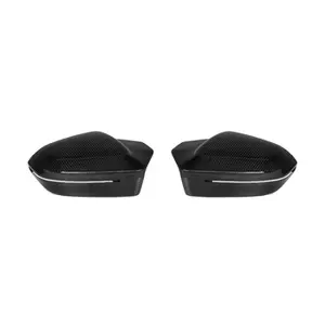 M5 Style Dry Carbon Fiber Mirror Caps Covers For BMW 5 Series G60 I5 2024+ 7 Series G70 2023+