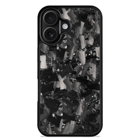 Coque arrière robuste en fibre de carbone véritable forgée avec base magnétique en TPU, emballée dans un sac OPP, pour iPhone 18 Pro Max