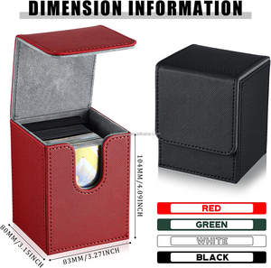 <span class=keywords><strong>Prix</strong></span> de gros Boîte de jeu en cuir PU personnalisée <span class=keywords><strong>Yugioh</strong></span> pour boîtes de jeux de <span class=keywords><strong>cartes</strong></span> MTG - Product Image 3