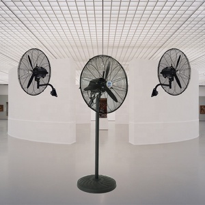 Ventilateur sur pied industriel compact haute vitesse de 20 pouces, refroidi par air, en métal ondulé, OEM, pour extérieur, 3 vitesses, rechargeable - Product Image 6