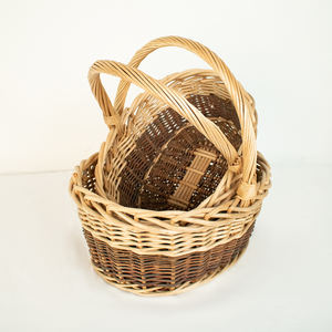 JY Wicker Flower <strong>Baskets</strong> <strong>Cheap</strong> Price <strong>Wholesale</strong> Handmade Woven Wicker Gift <strong>Basket</strong> Customization Private Brand - Product Image 4