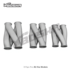 Tubo de Escape Universal 3D en Forma de Z para Todos los Modelos de Automóviles con Conexiones de 2.25'', 2.5'', 2.76'', 3'' y 3.5'' de Acero Inoxidable SUS304 - Product Image 2