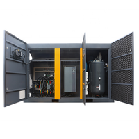 Compresor de Aire de Tornillo Rotatorio Industrial de Servicio Pesado de 350 HP CE, 250 KW, Refrigerado por Aire, Monitoreo de Datos en Tiempo Real, Pantalla Táctil