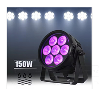 Luz LED Inteligente IP65 para Escenarios Exteriores, Luz DJ para Bodas, 7*20W RGBW/RGBWA/RGBWA+UV, Resistente al Agua, con Conectores