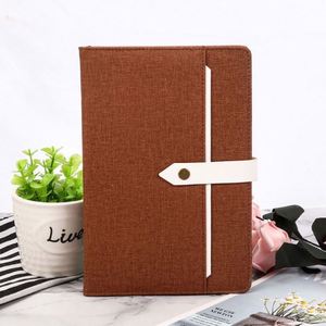 Custom Print Business Office Buckle Leather A5 Notebook with 100 Sheets Lined Pages - Product Image 3