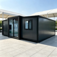 Maison conteneur extensible Shinestone à double aile, pliable, modulaire, préfabriquée, personnalisable