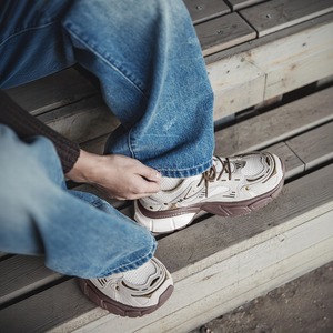 Chaussures pour hommes de style vintage, couleur assortie, nouveau modèle 2026, semelle épaisse, rehaussantes, sportives, décontractées, polyvalentes et tendance - Product Image 4