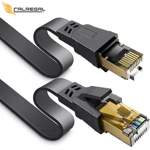 Precio de venta directo del proveedor Red Soft Flexible 8 Core 1m 2m 3M 40gpbs Cat 8 Cable Ethernet